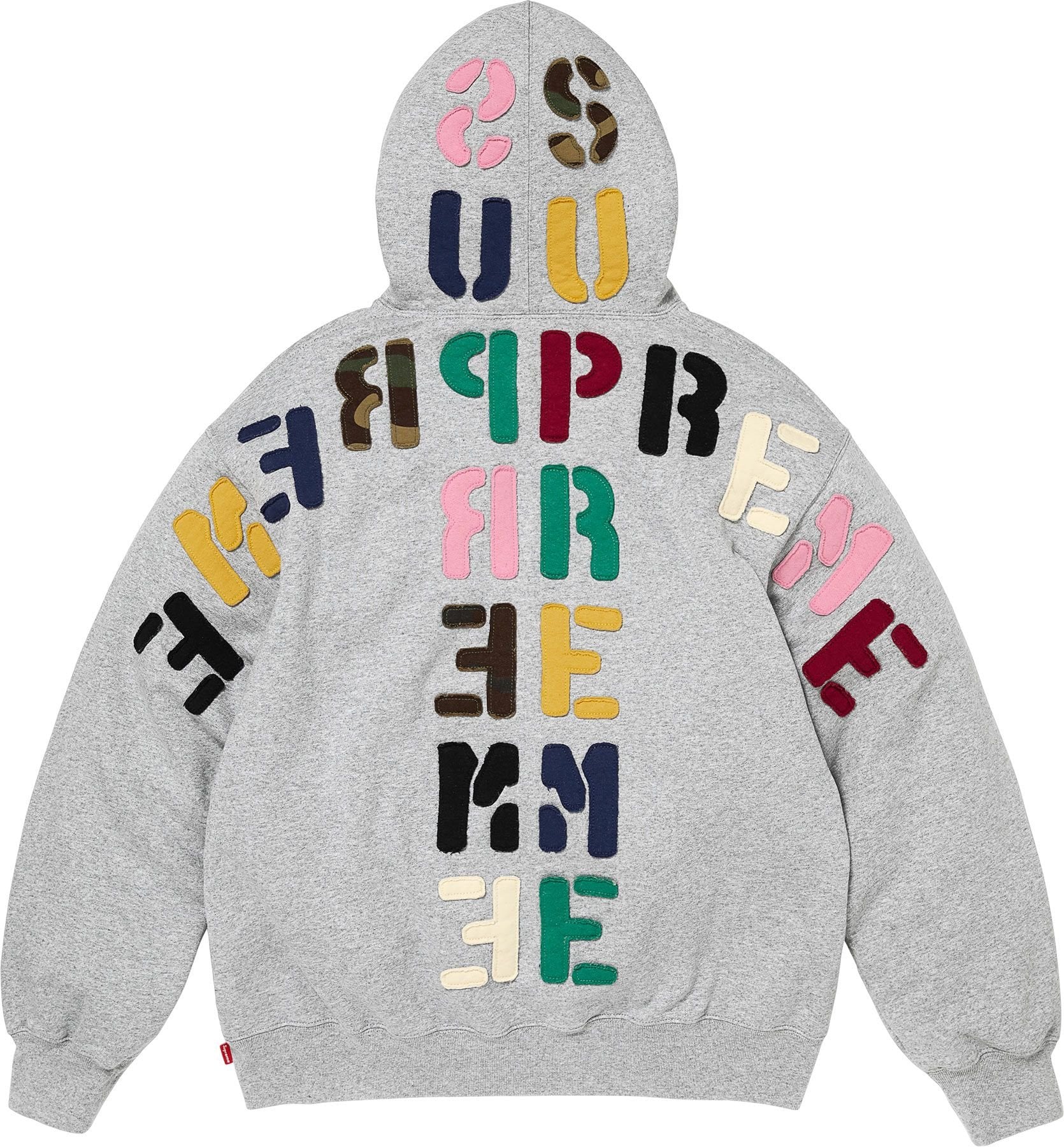 Mirrored Appliqué Hooded Sweatshirt view 3